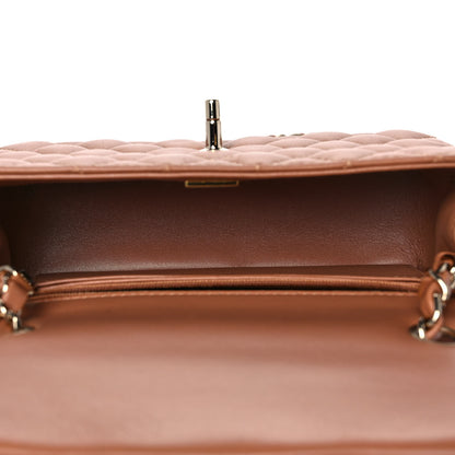 Chanel Lambskin Quilted Mini Rectangular Flap Brown 5 of 10