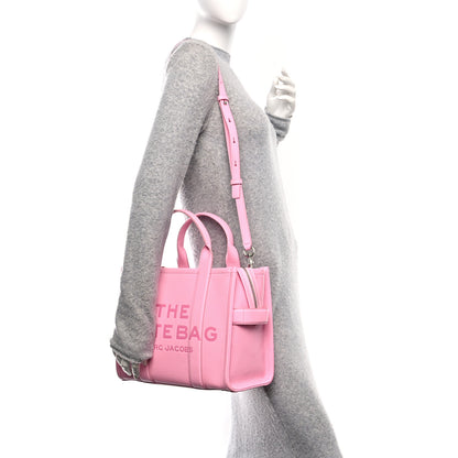 Marc Jacobs Grained Calfskin Medium The Tote Bag Fluro Candy Pink 2 of 11