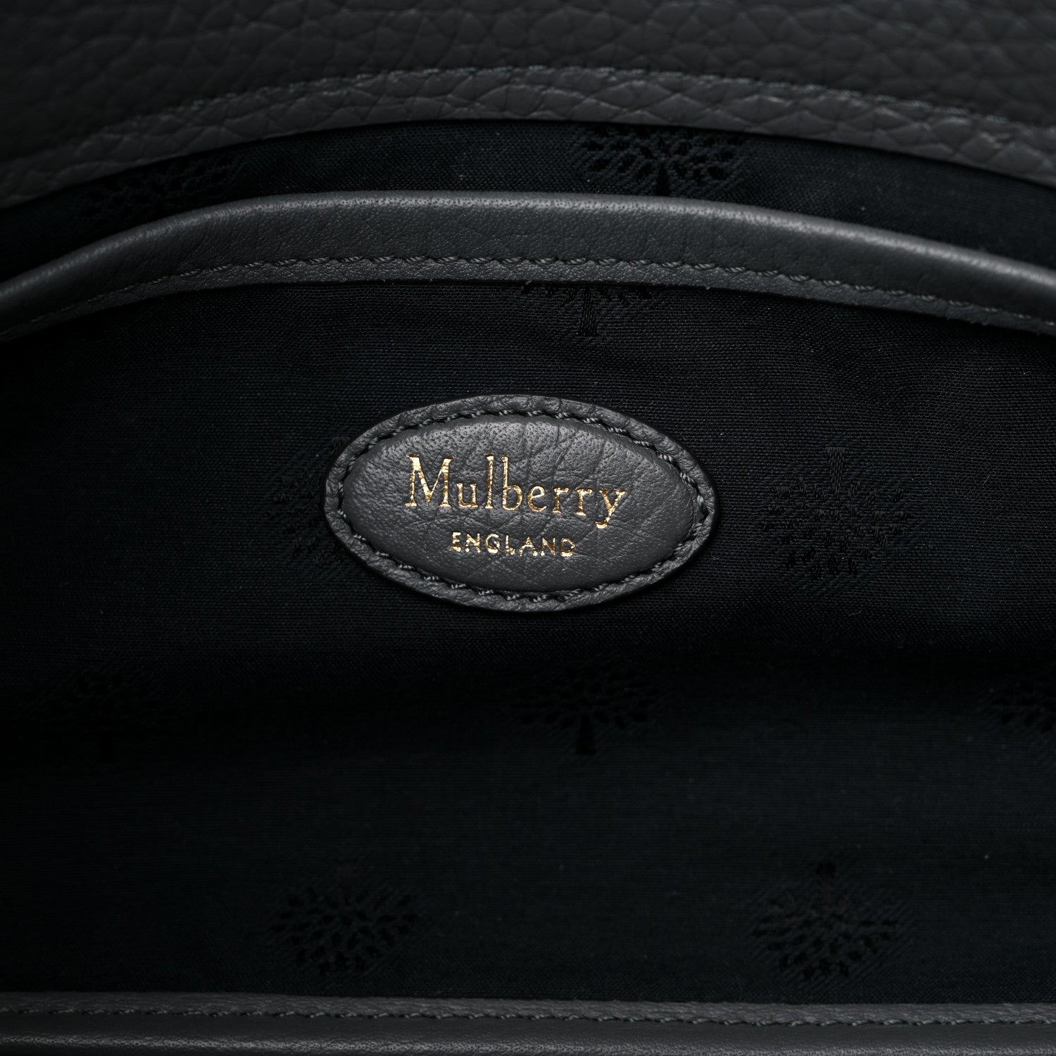 Mulberry Classic Grain Small Bayswater Satchel Mole Grey 6 of 8