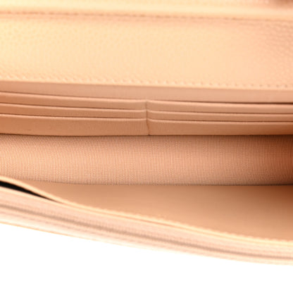 Chanel Caviar Quilted Wallet on Chain WOC Beige Clair 6 of 14