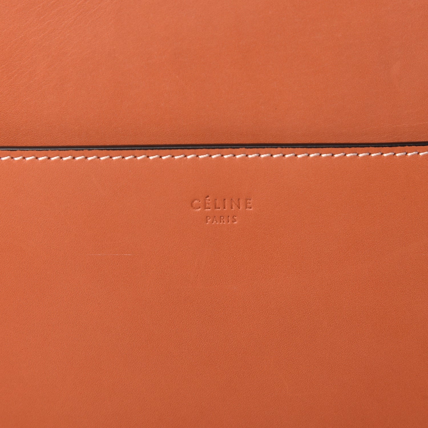 Celine Natural Calfskin Sangle Bucket Bag Terracotta 6 of 10