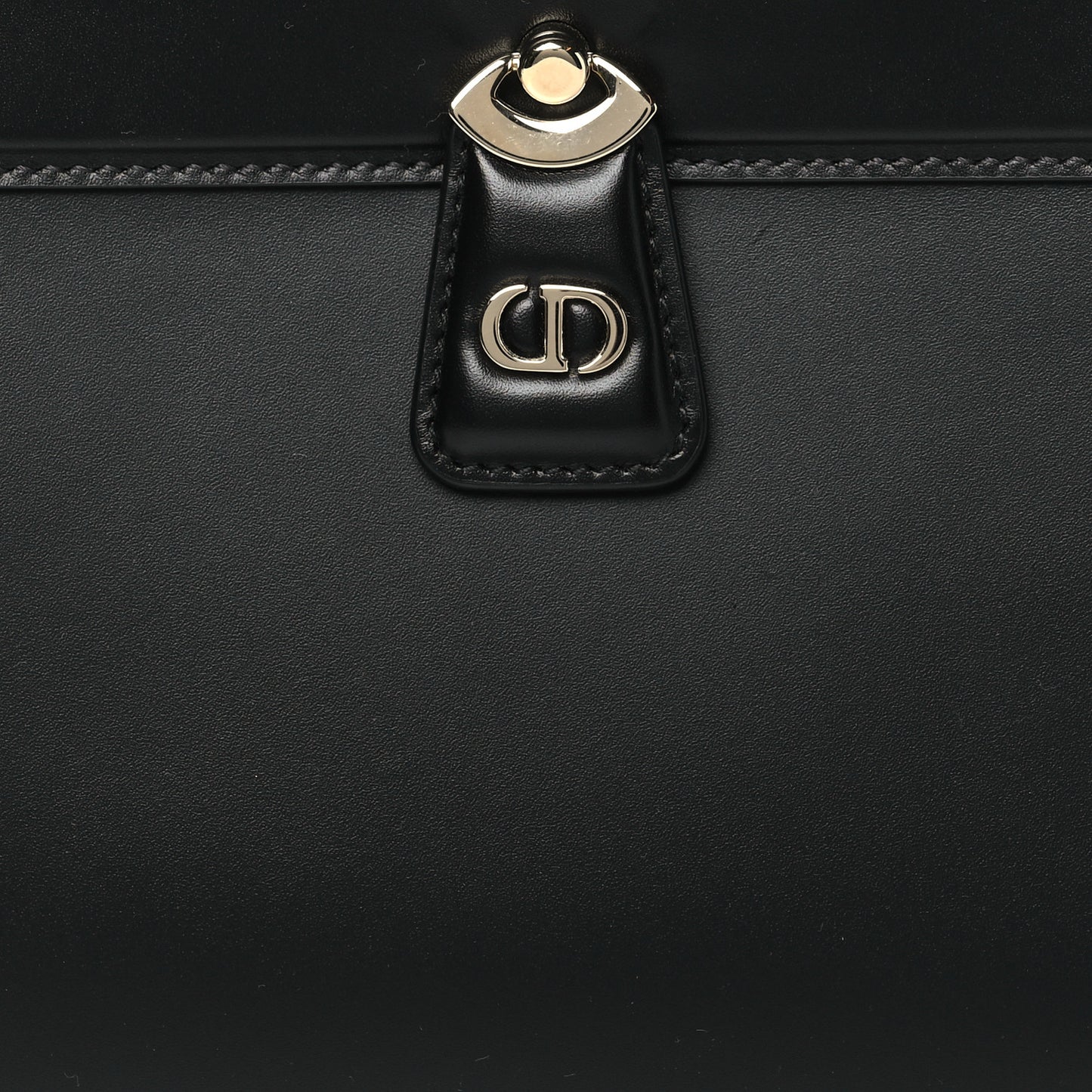 Calfskin Medium Key Shoulder Bag Black