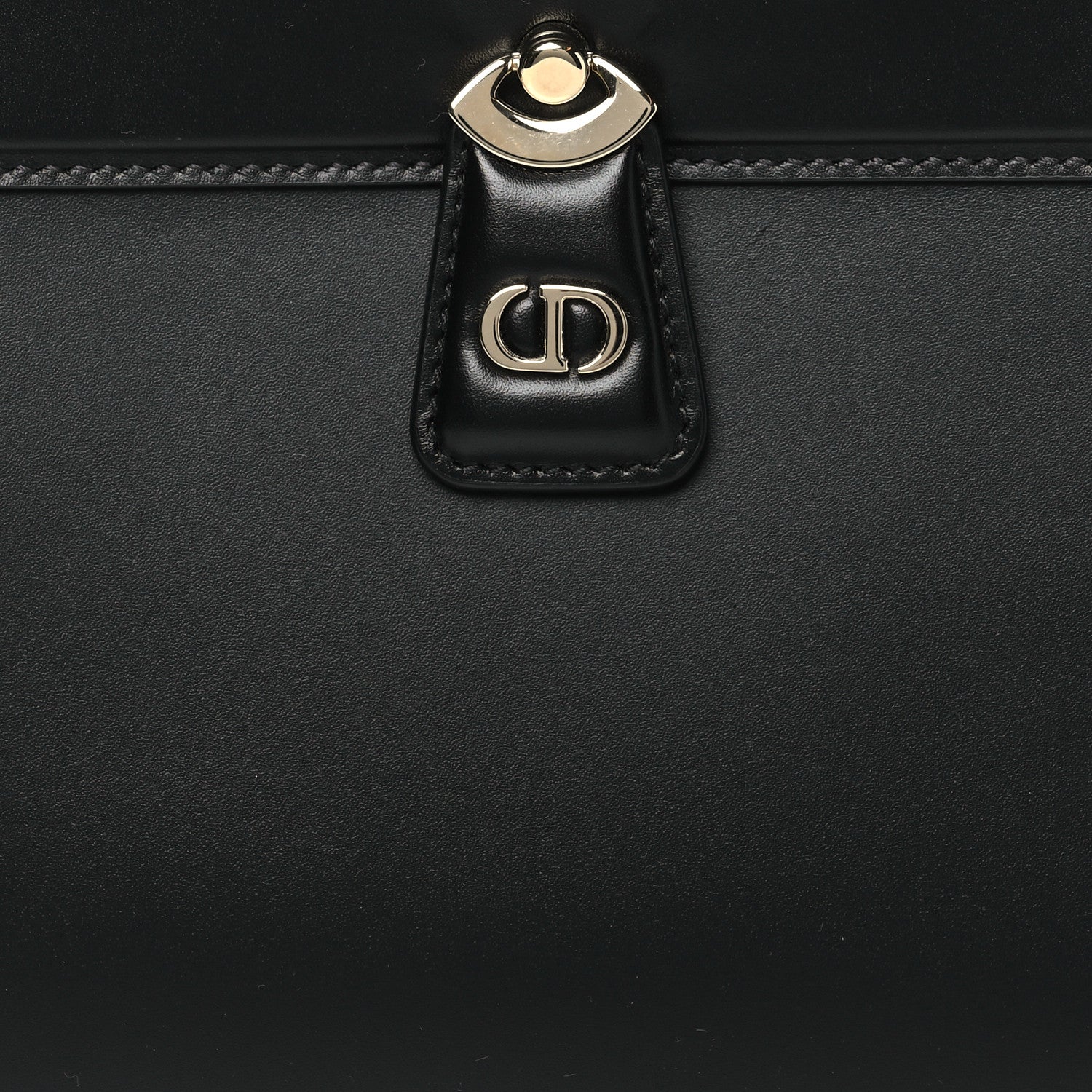 Christian Dior Calfskin Medium Key Shoulder Bag Black 8 of 10