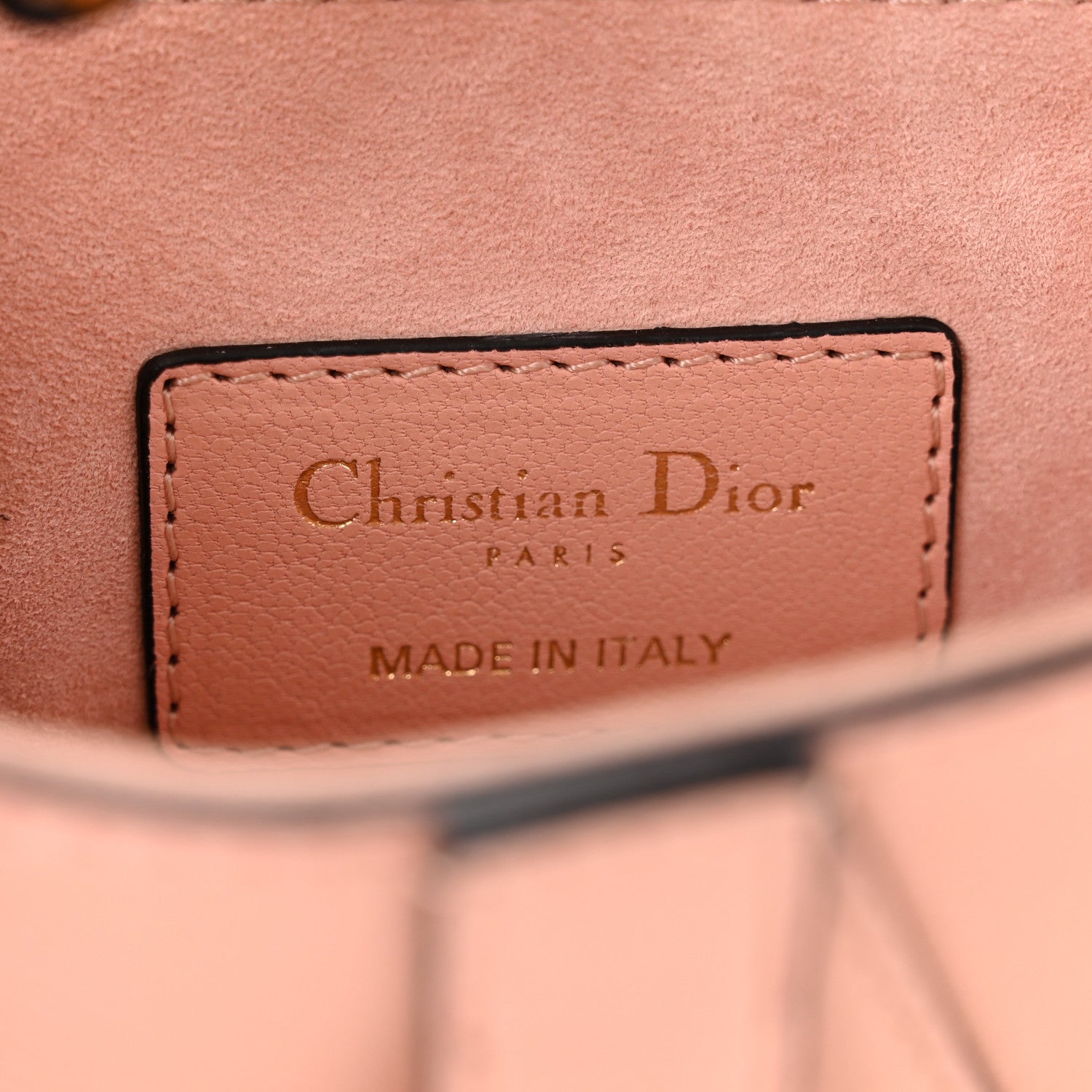 Christian Dior Goatskin Mini Saddle Bag Rose Des Vent 6 of 12