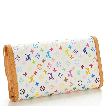 Louis Vuitton Monogram Multicolor Porte Tresor International Wallet White 3 of 7