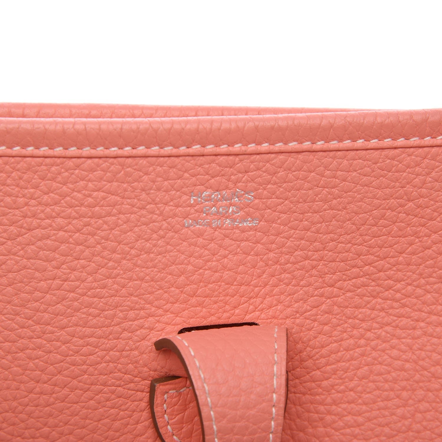 Hermes Taurillon Clemence Evelyne III PM Crevette 6 of 11