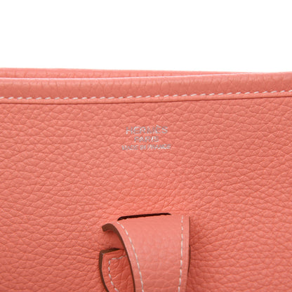 Hermes Taurillon Clemence Evelyne III PM Crevette 6 of 11