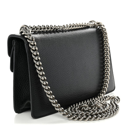 Gucci Dollar Calfskin Enamel Small Dionysus Shoulder Bag Black Electric Blue 3 of 14