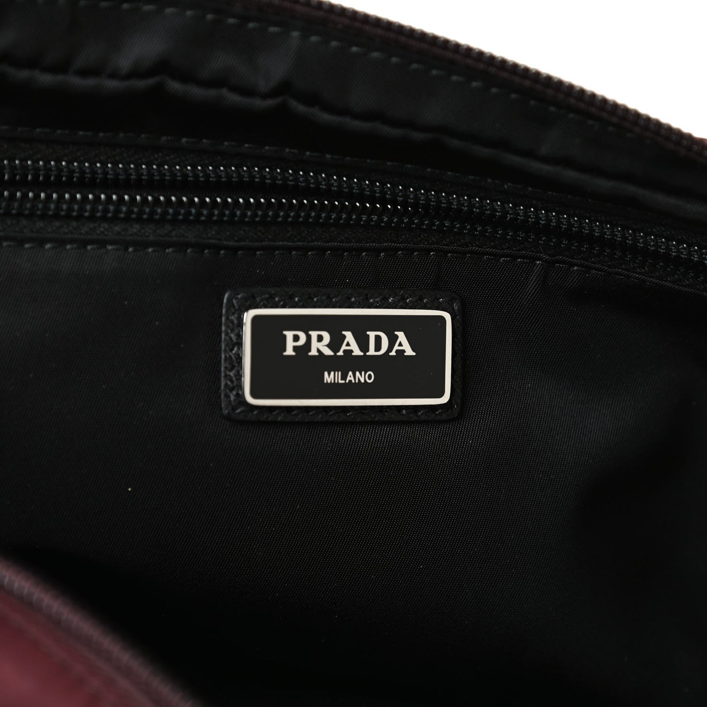 Re-Nylon Saffiano Belt Bag Z Bordeaux