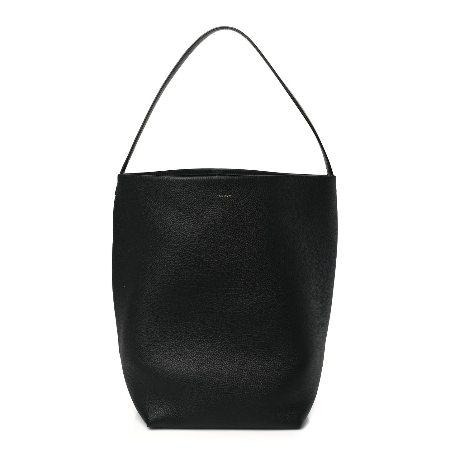 Grained Calfskin Large N/S Park Tote Black