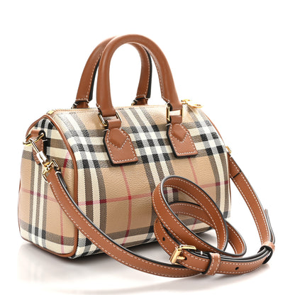 Burberry Vintage Check Mini Bowling Bag Briar Brown 3 of 9