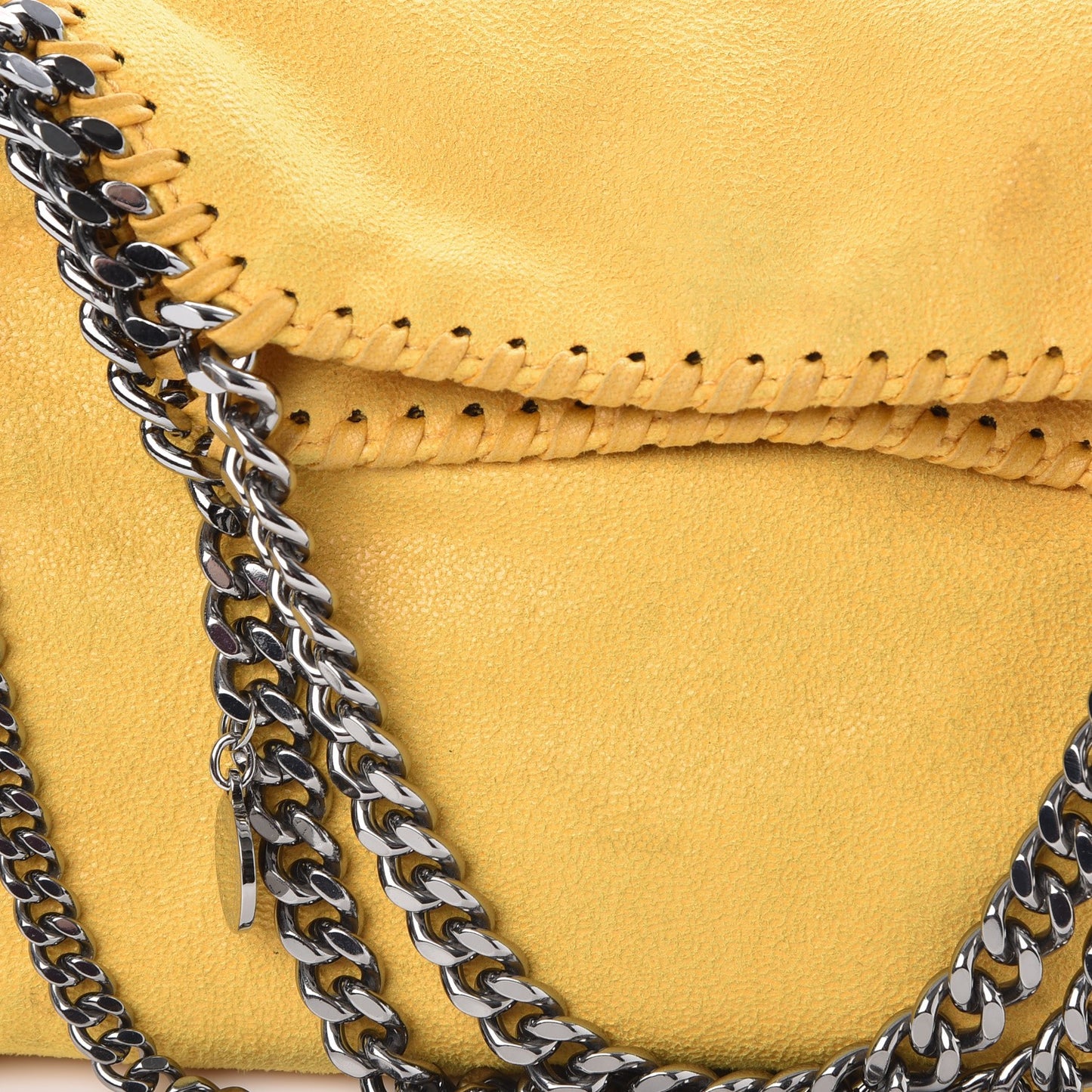 Shaggy Deer Falabella Mini Fold Over Tote Yellow