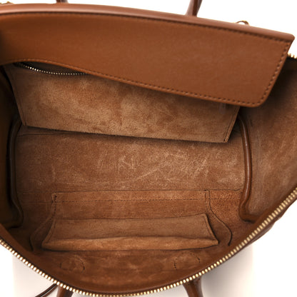 Celine Supple Shiny Lambskin Little New Luggage Soft Tan 5 of 10
