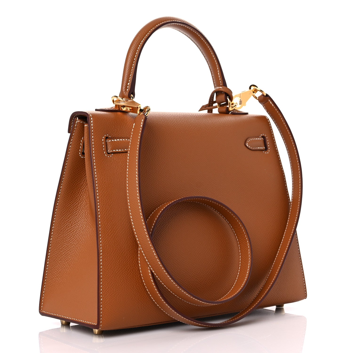 Hermes Epsom Kelly Sellier 25 Gold 2 of 8