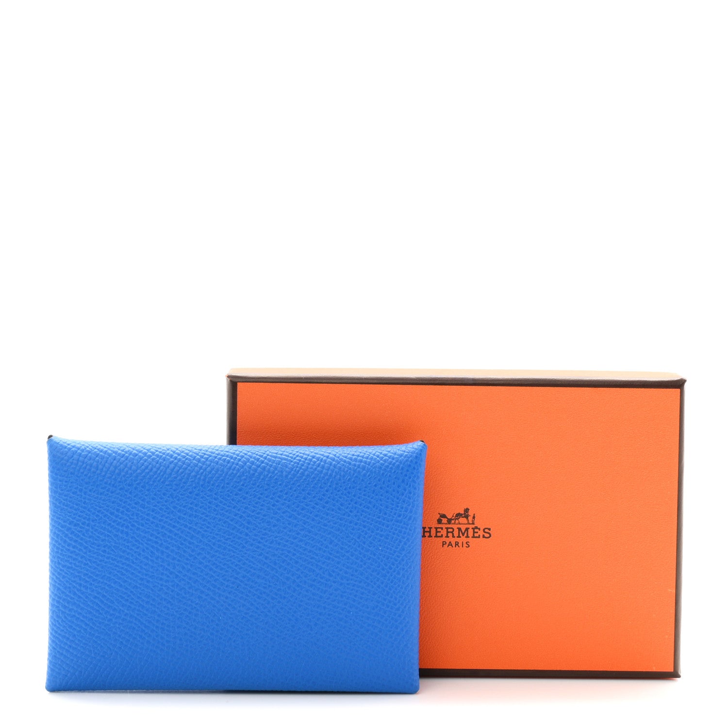 Hermes Epsom Verso Calvi Card Case Bleu Hydra Deep Blue 7 of 7