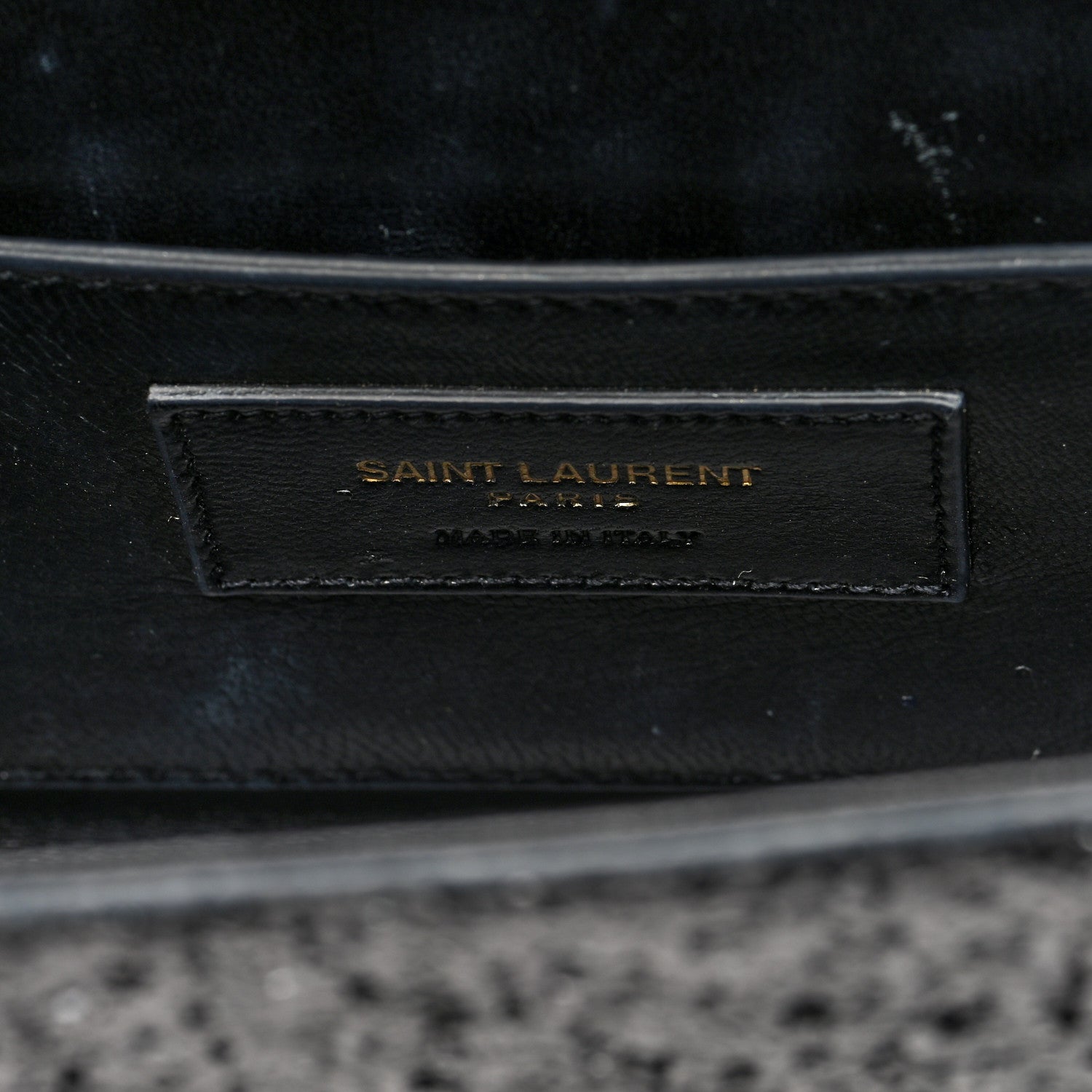 Saint Laurent Glitter Monogram Galactica Satchel Black 6 of 10