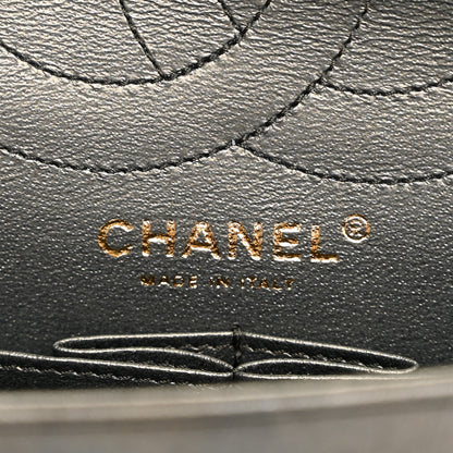 Chanel Metallic Calfskin Quilted 2.55 Reissue 226 Flap Charcoal 6 of 10