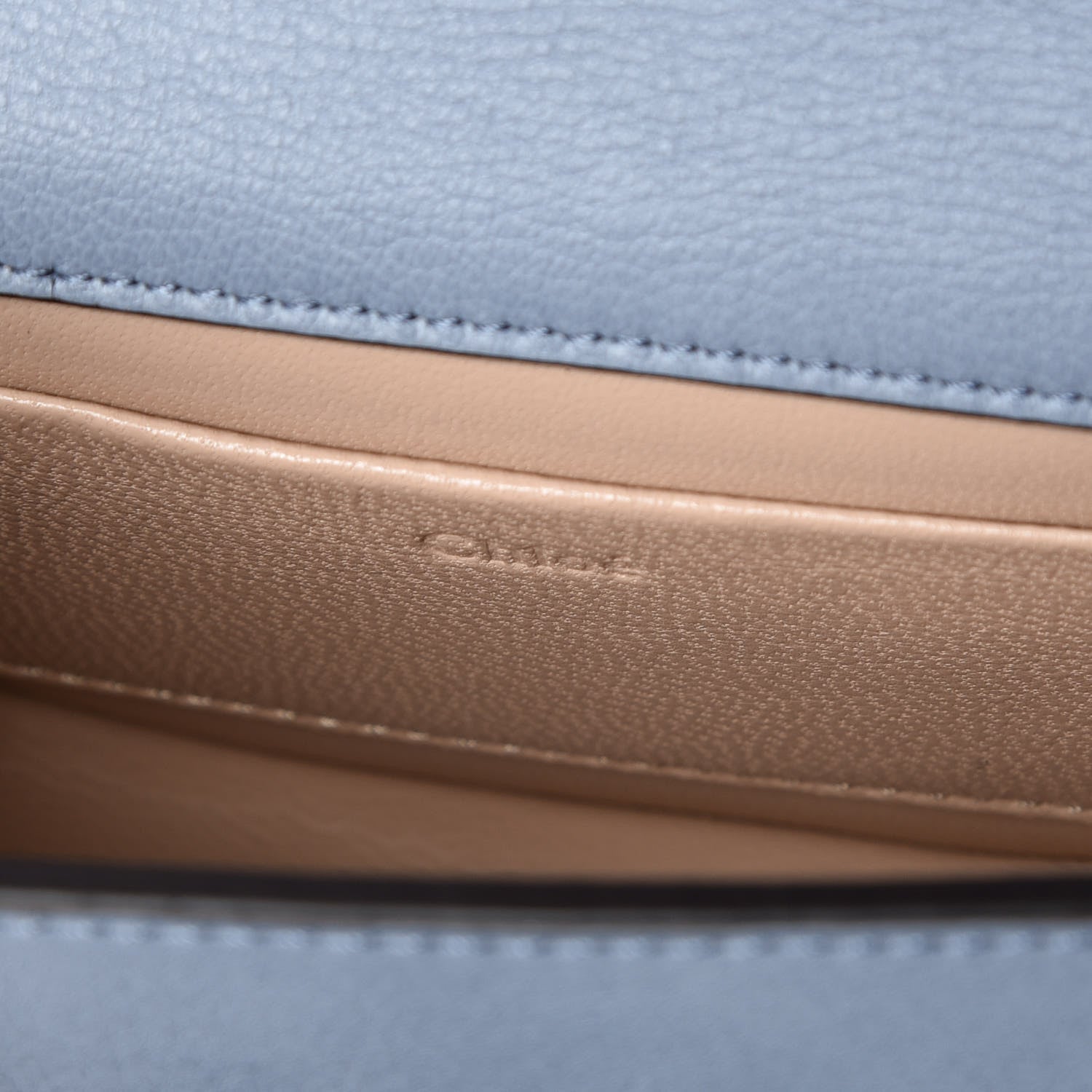Chloe Calfskin Small Nile Bracelet Minaudiere Bag Washed Blue 6 of 8