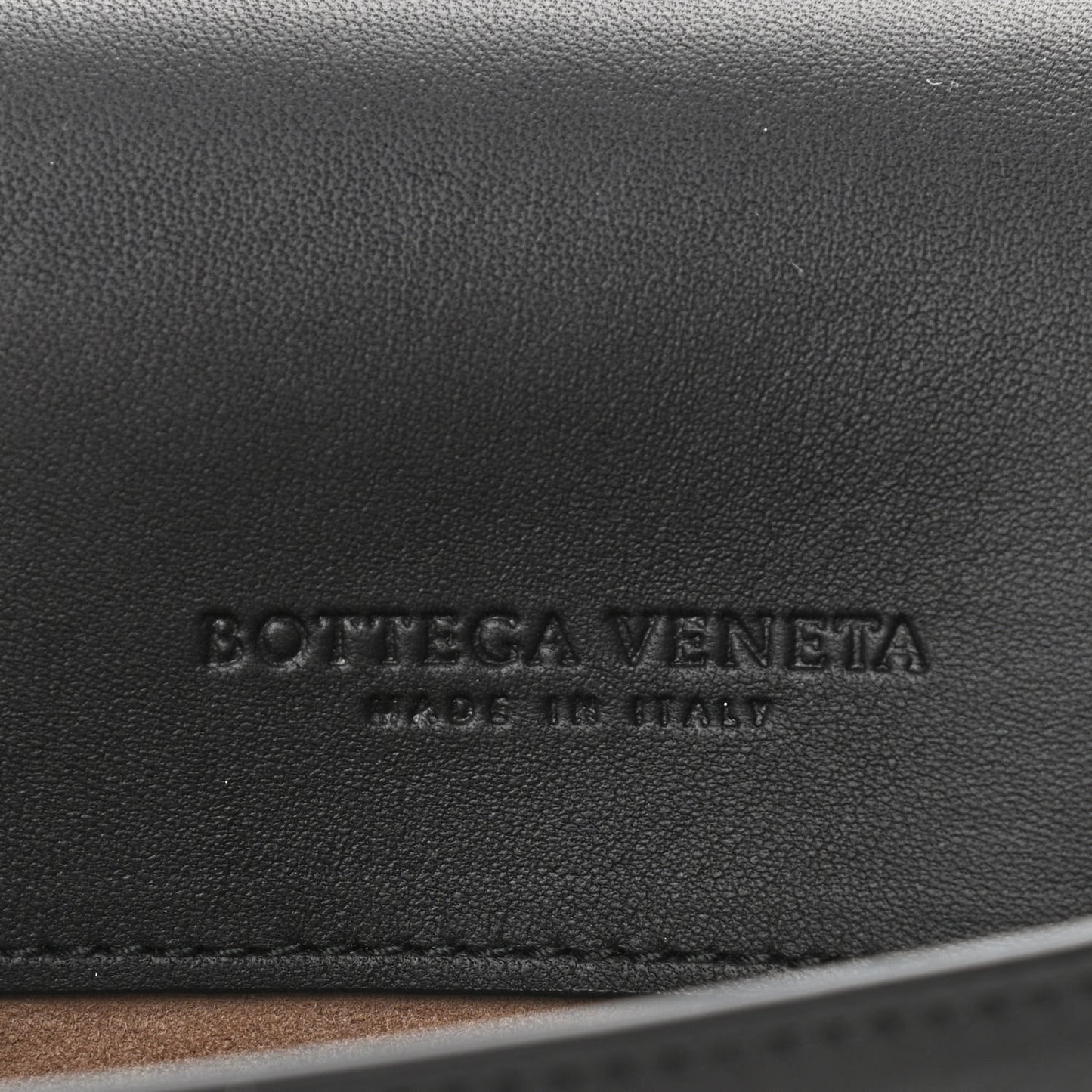 Nappa Intrecciato BV Luna Shoulder Bag Black
