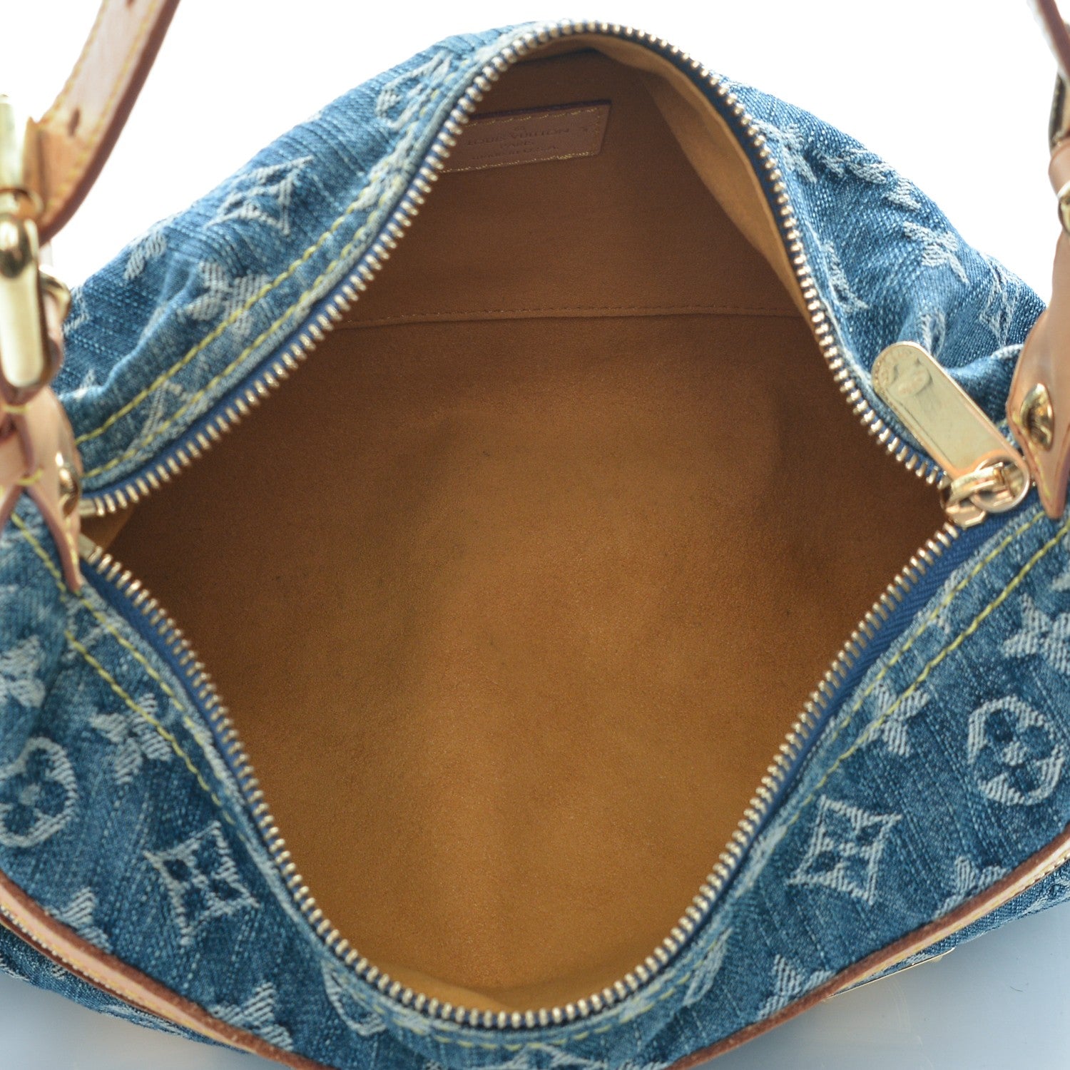Louis Vuitton Monogram Denim Baggy PM Blue 5 of 7