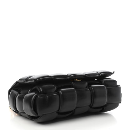 Bottega Veneta Lambskin Maxi Intreccio Padded Chain Cassette Crossbody Bag Black 4 of 9