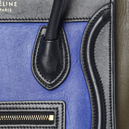 Celine Smooth Calfskin Nano Tri-Color Luggage Indigo 15 of 15