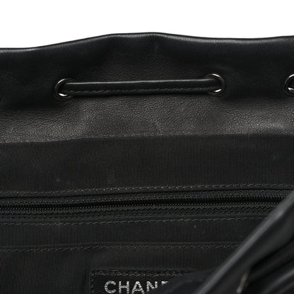 Chanel Calfskin Chevron Quilted Large Urban Spirit Backpack Black 11 of 13