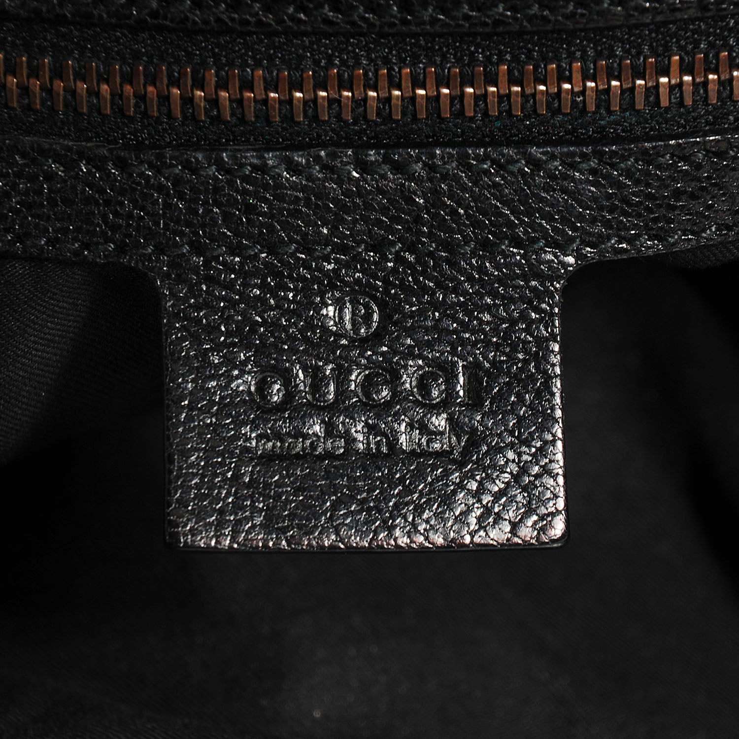 Gucci Leather Bamboo Tote Black 6 of 7