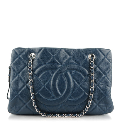 Chanel Caviar Quilted Timeless CC Tote Blue 1 of 8