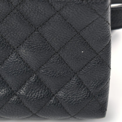 Chanel Grained Calfskin Quilted 2.55 Reissue Flap Belt Bag Clutch Black 10 of 12