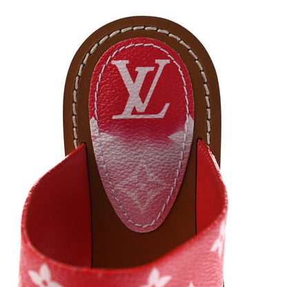 Louis Vuitton Monogram Escale Palma Sandals 38.5 Rouge 7 of 9