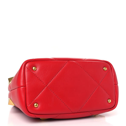 Valentino Garavani Nappa Small Roman Stud The Handle Bag Rouge Pur 4 of 8