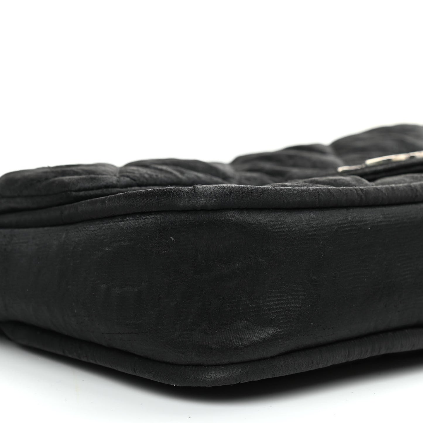 Coated Canvas Quilted Le Marais Flap Black