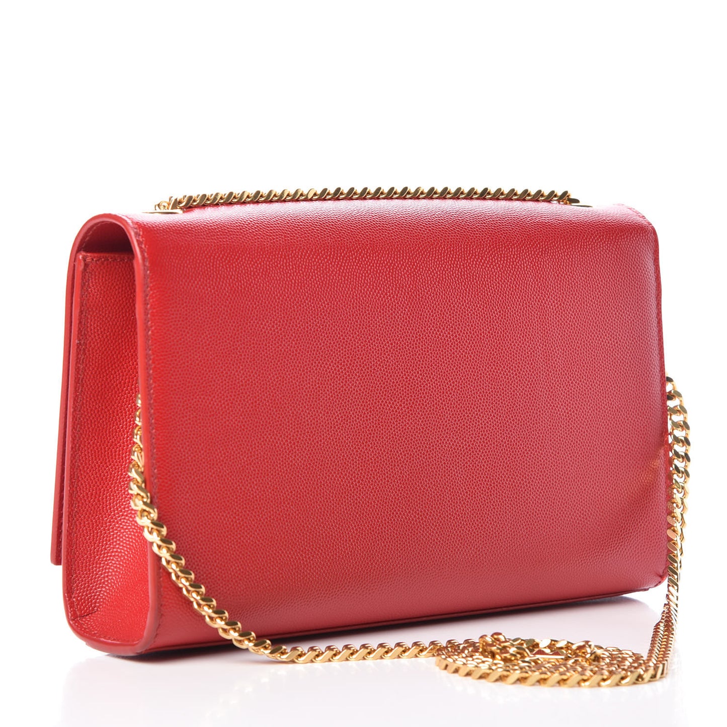 Grain De Poudre Medium Monogram Kate Satchel Red