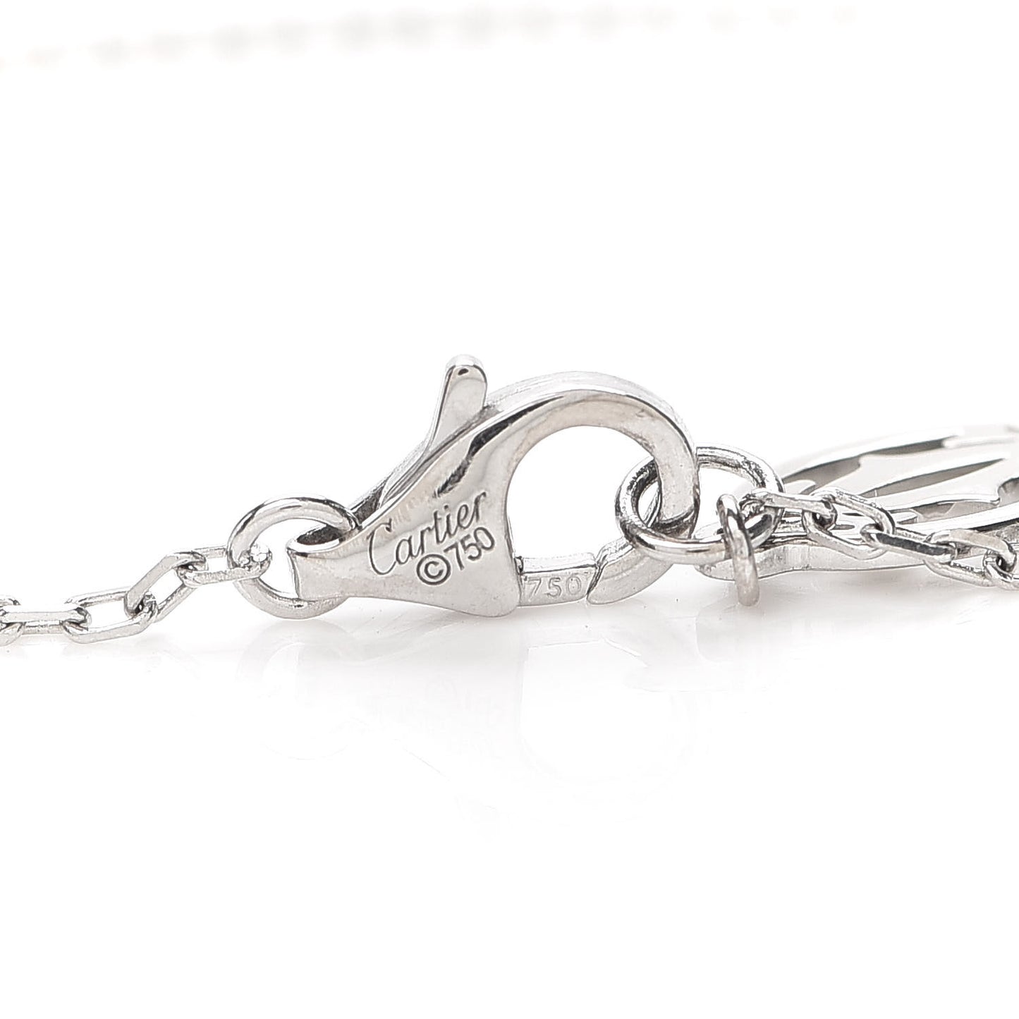 18K White Gold Diamond D'Amour Heart Pendant Necklace