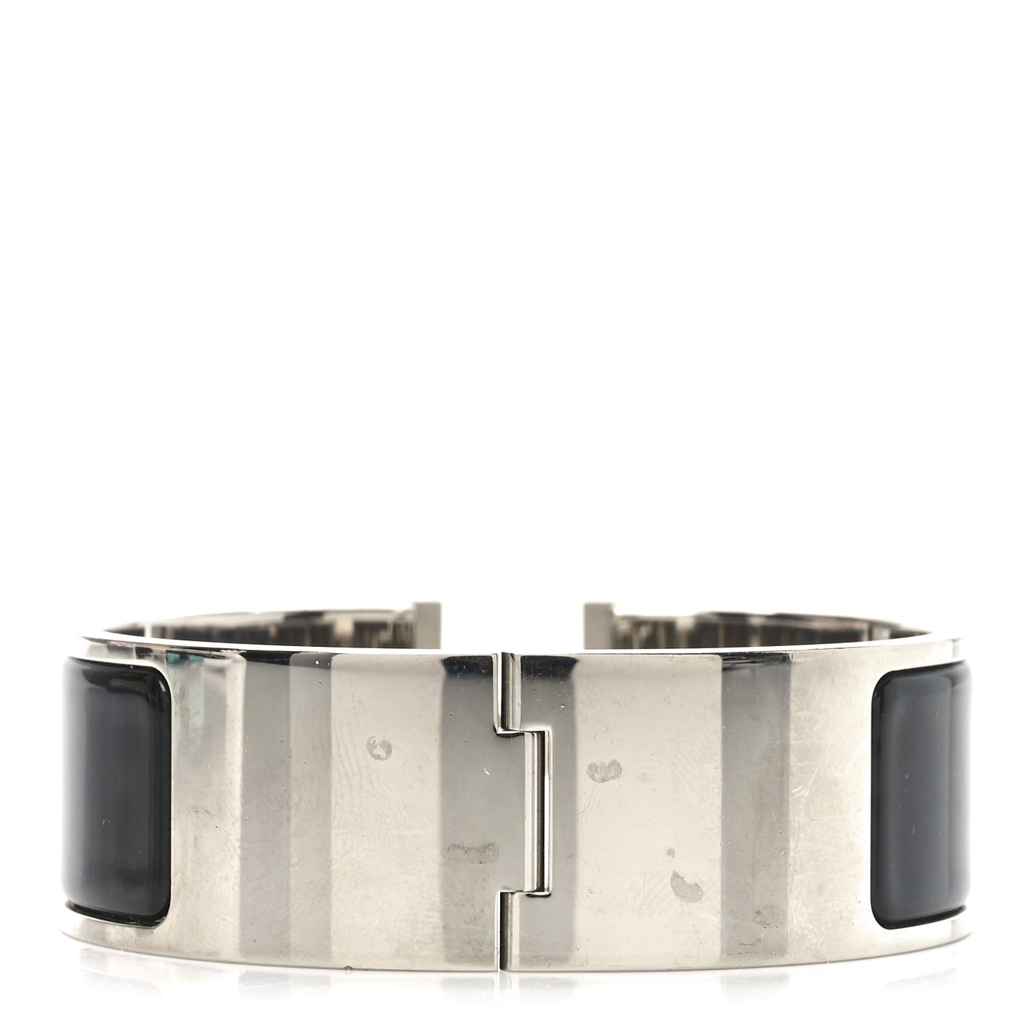 Hermes Enamel Wide Clic Clac H Bracelet PM Black 3 of 4