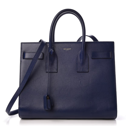 Saint Laurent Calfskin Small Sac De Jour New Marine 1 of 11