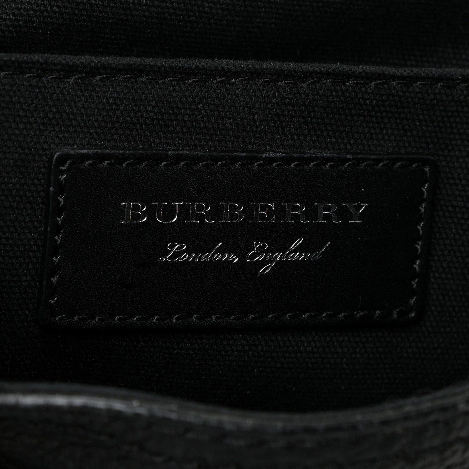 Burberry Soft Grain Calfskin Baby Bridle Saddle Bag Black 6 of 13
