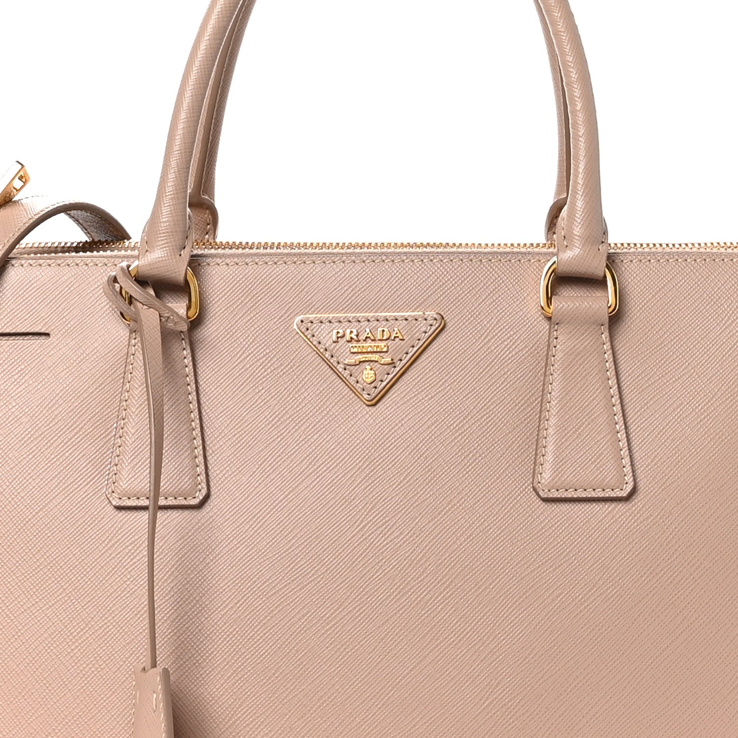 Prada Saffiano Lux Large Galleria Double Zip Tote Cammeo 7 of 9