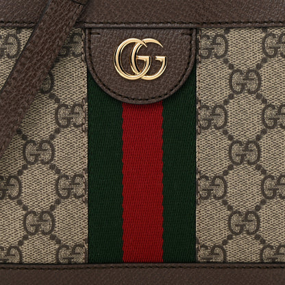 Gucci GG Supreme Monogram Mini Ophidia Top Handle Shoulder Bag Brown 8 of 12