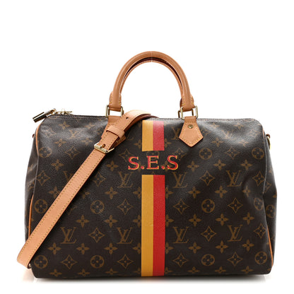 Louis Vuitton Monogram My LV Heritage Speedy Bandouliere 35 Jaune Rouge 1 of 10
