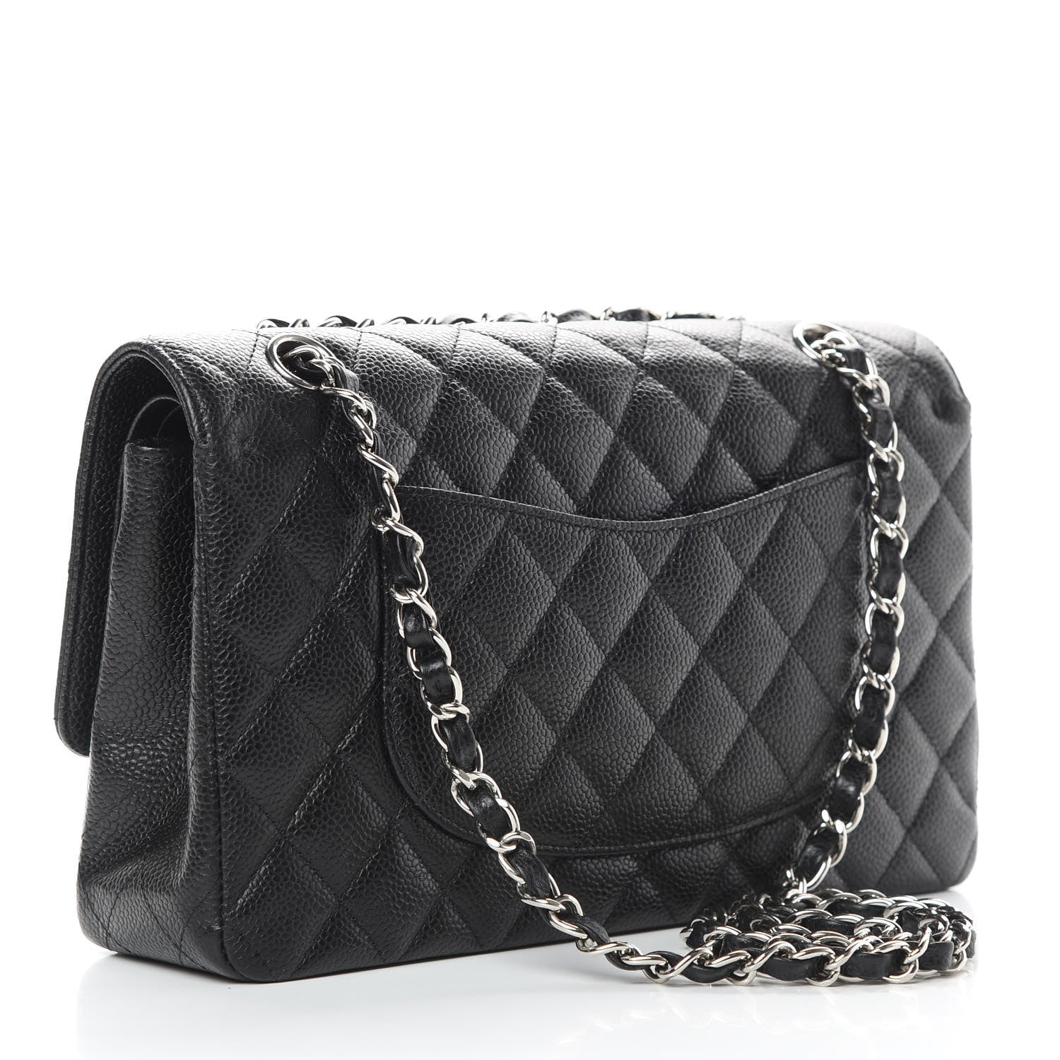 Chanel Caviar Quilted Medium Double Flap Black 3 of 11