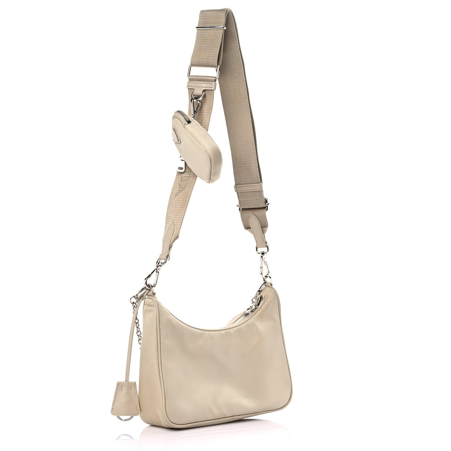 Prada Nylon Re-Edition 2005 Shoulder Bag Deserto 3 of 15