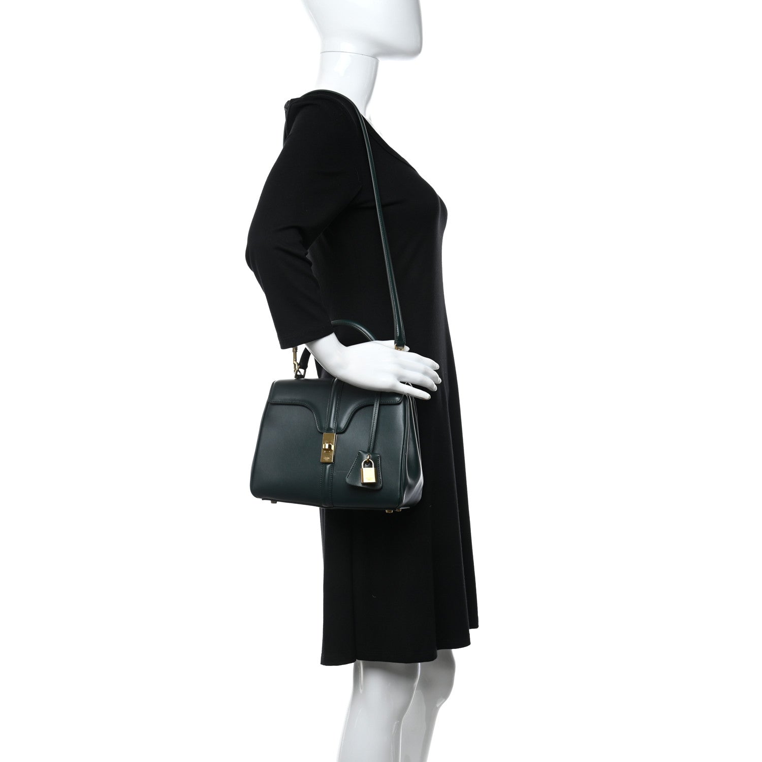Celine Satinated Calfskin Small 16 Top Handle Bag Amazone 2 of 9