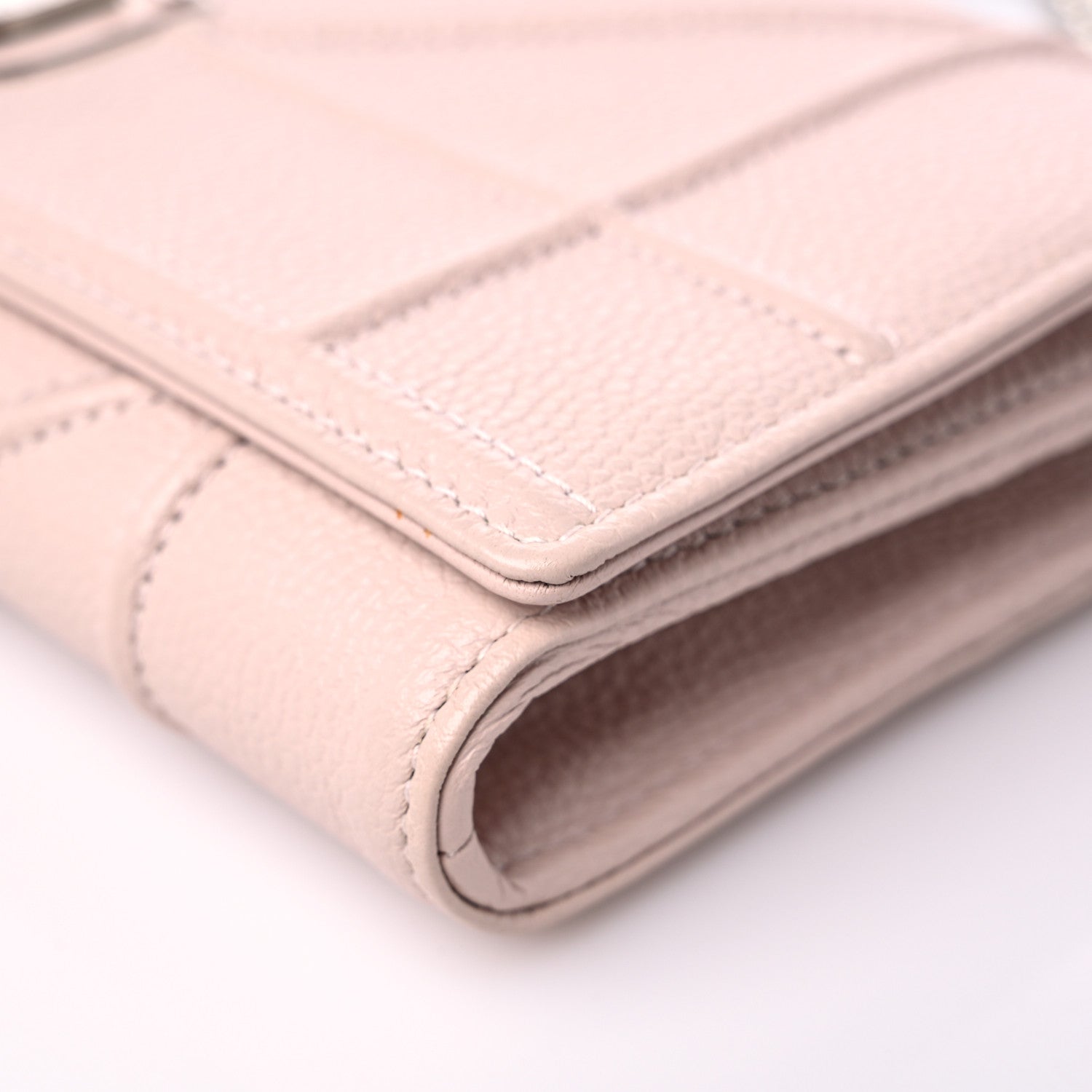 Christian Dior Grained Calfskin Diorama Croisiere Chain Wallet Rose Poudre 8 of 15