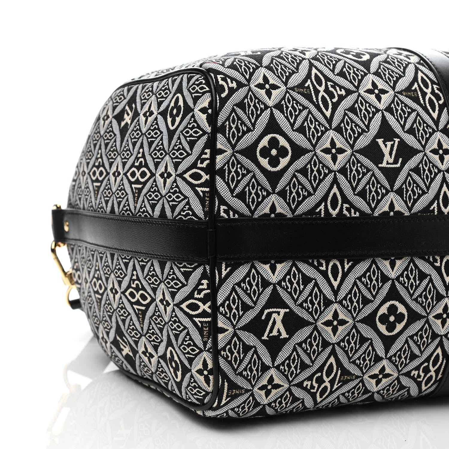 Louis Vuitton Jacquard Since 1854 Keepall Bandouliere 45 Grey 8 of 11