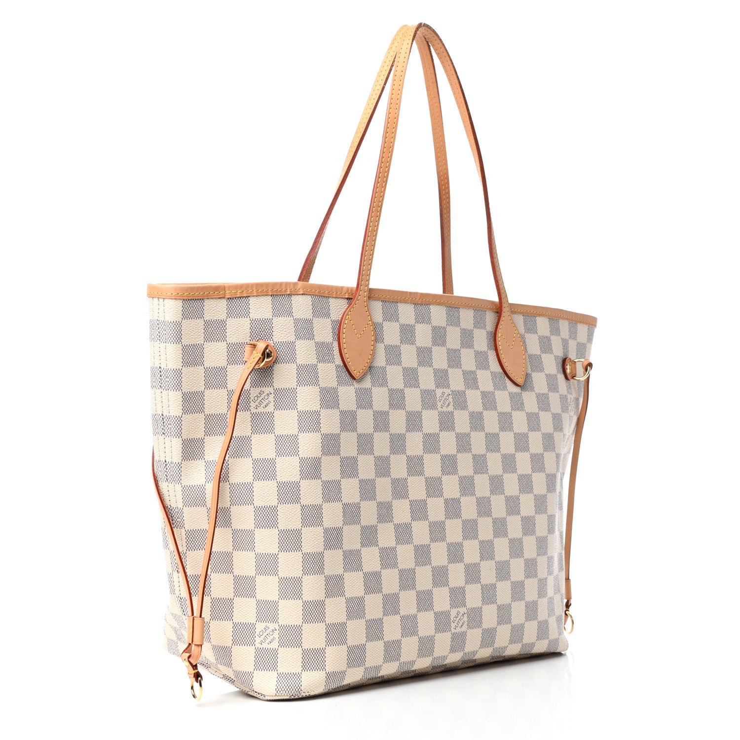 Louis Vuitton Damier Azur Neo Neverfull MM Rose Ballerine 3 of 9