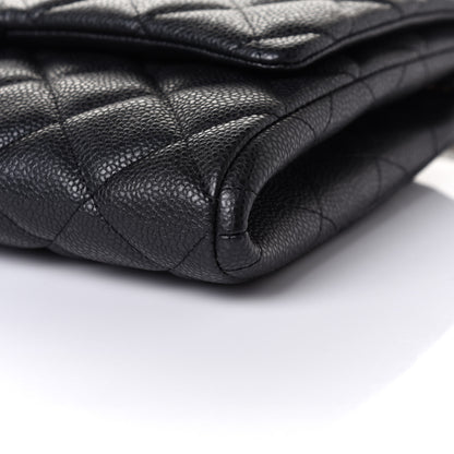 Chanel Caviar Quilted Clutch With Chain Flap Black 9 of 10