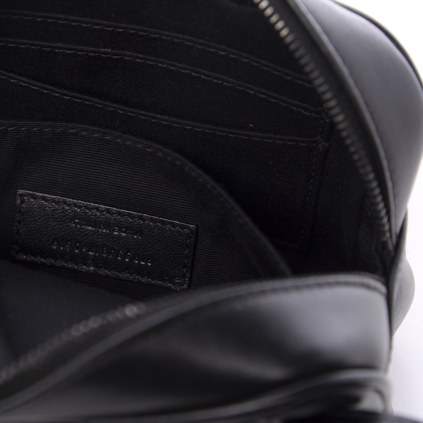 Calfskin Matelasse Monogram Lou Belt Bag Black