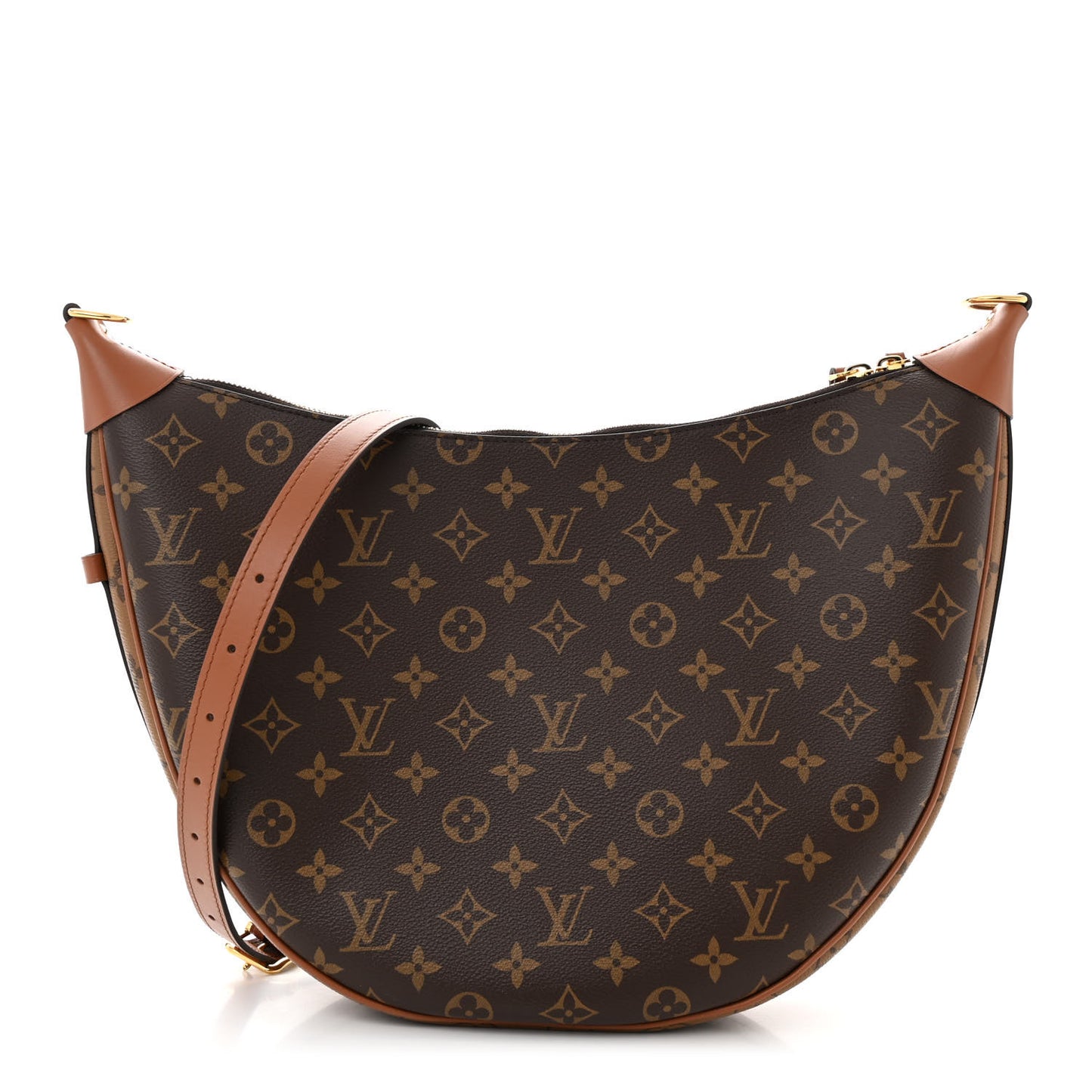 Reverse Monogram Loop Hobo